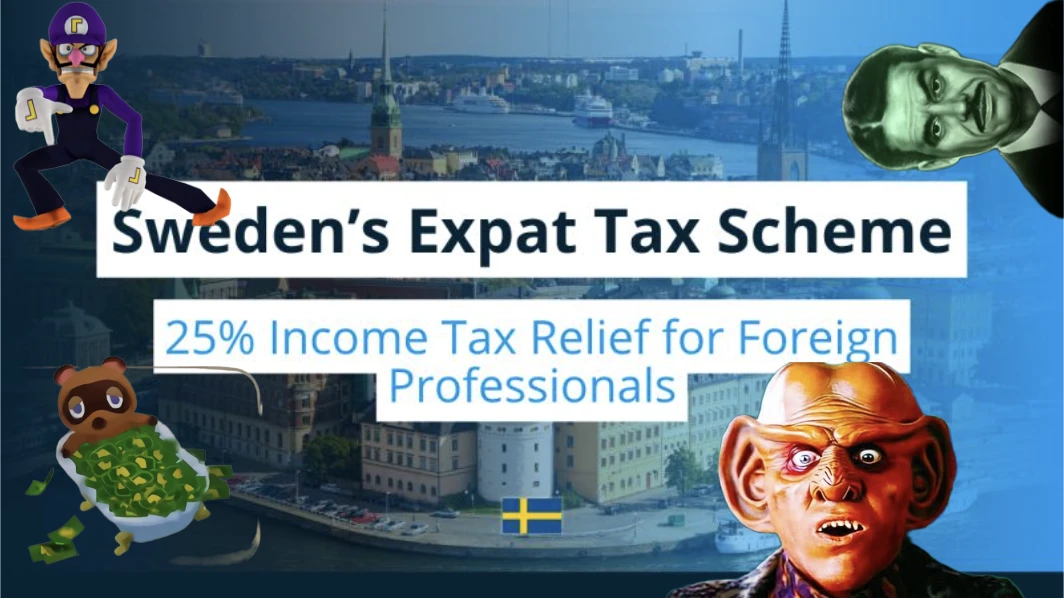 Screenshot highlighting tax savings and pension benefits available to Americans moving to Europe